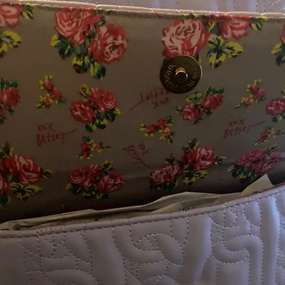 Betsey Johnson Lavender Quilted Backpack with Gold Accent display picture 2